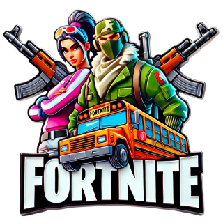NAŽEHLOVAČKA - Fortnite dva bojovníci s autobusem
