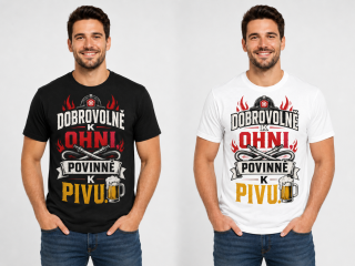 TRIKO pánské - Dobrovolně k ohni. Povinně k pivu.