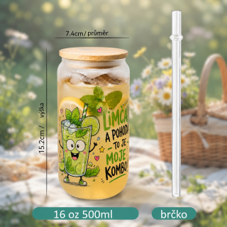 Kelímek s bambusovým víčkem - Limča a pohoda to je moje kombo