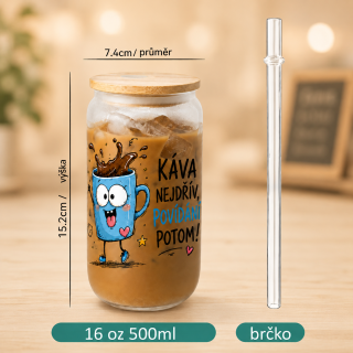 Kelímek s bambusovým víčkem - Káva nejdřív, potom povídání