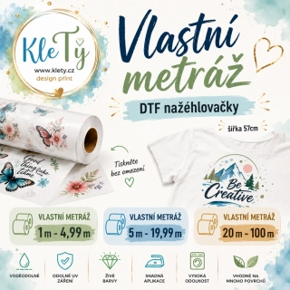 NAŽEHLOVAČKA - Vlastní metráž DTF